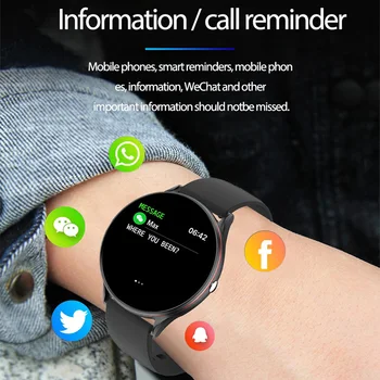 LIGE 2021 Naujų Spalvų Visus Ekrane Smart Watch Moterys Vyrai Daugiafunkcis Sporto Širdies ritmas, Kraujo Spaudimas IP67 atsparus Vandeniui Smartwatch