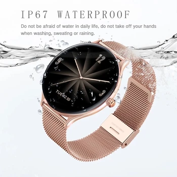 LIGE Smart Watch Moterų Vandeniui Fitness Tracker 9.0 mm-ultra plonas kūno, Širdies ritmas, Kraujo Spaudimas SmartWatch Vyrai, Skirtų 