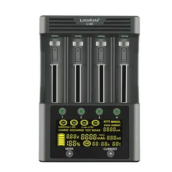 Lii-600 Baterijų Kroviklis Li-ion, 3,7 V ir NiMH 1.2 V baterija Tinka 18650 26650 21700 26700 AA AAA