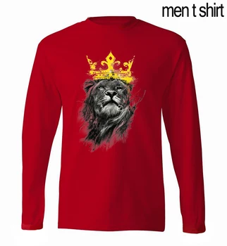 Liūtas 3D Atspausdintas Vyrų T Shirts 2020 Metų Vasaros ilgomis Rankovėmis Vyrai T-Shirt Medvilnės Gyvūnų Marškinėlius Prekės ženklo-Drabužių Treniruotės Viršūnės