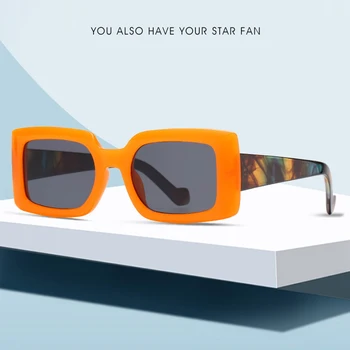 Mados Derlius Mažas Kvadratas Akiniai nuo saulės Moterims, Vyrams 2020 Prabangos Prekės Spalvinga Gradientas Saulės Akiniai UV400 Atspalvių gafas de sol