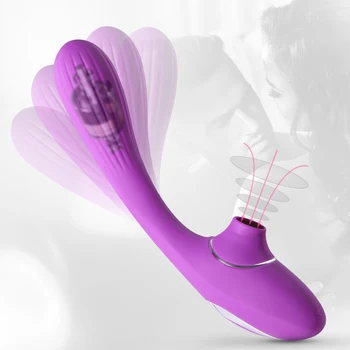 Makšties Čiulpti Vibratorius Klitorio Stimuliacija Gyvis Vibruojantis Dildo Erotiniai Suaugusiųjų Sekso Žaislai Moterims, Moteriška Masturbacija