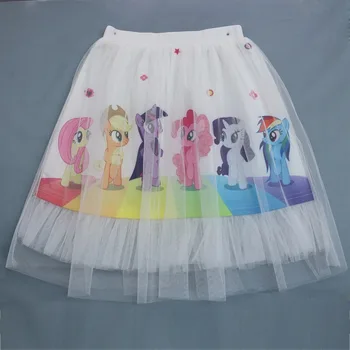Mano mergaitės sijonas animacinių filmų vaikams vasaros drabužių mados princesė suknelė medvilnės baby tutu sijonai gražias merginas trumpais sijonais