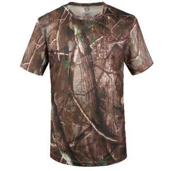 Marškinėliai Vyrams Outwear Quick Dry Kamufliažas Kvėpuojantis T-shirt OutdoorSportTactical Camo Brand Tee Viršūnes Camisetas Hombre Tshirts