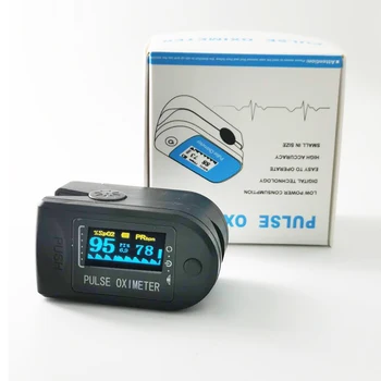 Medicinos Nešiojamų Piršto Pulse Oximeter kraujo deguonies Širdies ritmo Soties Metrų Piršto Stebėti deguonies jutiklis