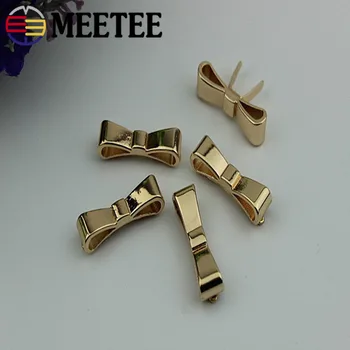 Meetee 6pcs Lankas-mazgas Metalo Šviesos Aukso Sagtis Kabliai Batai, Rankinės, Lagaminai Apdailos Mygtuką Aparatūros Priedai BF526