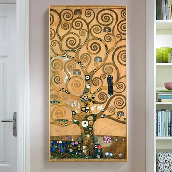 Menininko Gustavo Klimto gyvybės Medžio Aliejaus Tapyba ant Drobės, Plakatų ir grafikos Cuadros Sienos Menas Nuotraukas Kambarį Namų Dekoro