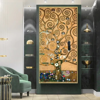 Menininko Gustavo Klimto gyvybės Medžio Aliejaus Tapyba ant Drobės, Plakatų ir grafikos Cuadros Sienos Menas Nuotraukas Kambarį Namų Dekoro