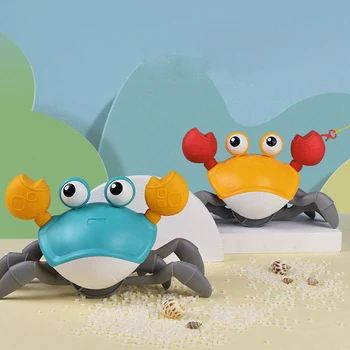 Mielas Vonios Žaislų, Animacinių Filmų Gyvūnų Krabų Classic Baby Paplūdimys, Vandens Plūduriuojantis Žaislas Traukiant Clockwork Vaikas Beach Baseinas Vonios Žaislai