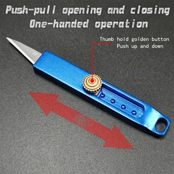 Mini EDC peilis Naudingumas Peilis Multi-funkcija Įrankis Popieriaus Iškirpti Lauko Nešiojamas Kišenėje 