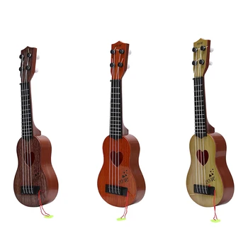 Mini Naujokas Saugus Klasikinės paprasta Havajų Gitara 4 Stygos Švietimo Muzikos Koncertas Priemonė Žaislas Vaikams Kalėdų Dovana