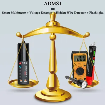 Mini Skaitmeninis Multimetras BSIDE S1 3 1. nuolatinės SROVĖS AC Voltmeter+EBTN LCR Įtampos Indikatorius Detektorius Atsuktuvu, Viela Testeris, Matuoklis
