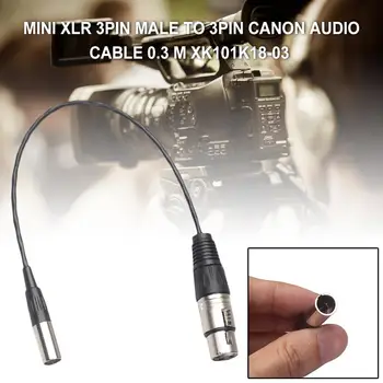 MINI XLR Vyrų ir Moterų Canon Audio Kabelis 0.3 M, Įvairių Kamerų Blackmagic Kišenėje Cinema 4k Kabelis Garso vaizdo Kamera