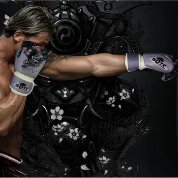 MMA Dragon Warrior Bokso Sporto Odos Pirštinės Tiger Muay Tajų boksas pagalvėlės kovoti su Moterų/Vyrų sanda tailando boxe daiktadėžė mma