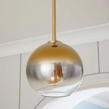 Modernus Nordic kambarį miegamojo lovos baras, valgomasis stiklo Kabo lempa šviesos prabanga stiklo rutulį pakabukas lempa