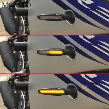 Motociklo tekančio vandens mirgėjimo led motokroso posūkio signalo lemputė lempa YAMAHA WR450F WR250R WR250X WR450 SEROW 225 250