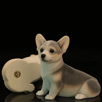 Mr. Z Dervos PVC Miniatiūriniai Gyvūnų Modelio CorgiDog Mielas Šuniukas Šuo Modelis Žaislas tinka Veiksmų Skaičius, Žaislai, Aksesuarai