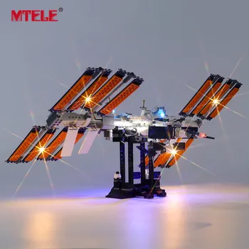 MTELE Prekės LED Light Up Kit Idėjų Serijos Tarptautinės Kosminės Stoties Žaislai Compatile Su 21321
