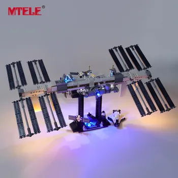 MTELE Prekės LED Light Up Kit Idėjų Serijos Tarptautinės Kosminės Stoties Žaislai Compatile Su 21321