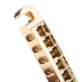 Musiclily Pro 52,5 mm Galiuku Stiliaus Tune-o-matic Vaikjuostės Reguliuojamas Tiltas, Les Paul Stiliaus Elektrinė Gitara, Aukso