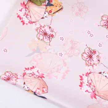 Mylb Animacinių filmų raštuoto Audinio Cherry Blossom Japonų Stiliaus Suknelė Audinio Siuvimo Reikmenys