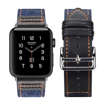 Nailonas+natūralios odos dirželis Apple watch band 42mm 38mm 44mm 40mm Iwatch band serijos 5/4/3/2/1 apyrankę wristbelt priedai