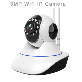 Namų Apsaugos Kamera 3MP Tinklo IP Kameros H. 264 Belaidžio Wifi Priežiūra, VAIZDO stebėjimo, IP Kamera, Naktinio Matymo Kūdikio stebėjimo iCsee