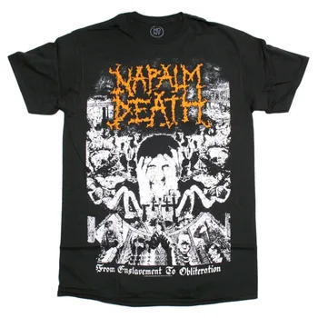 Napalm Death T Shirt Nuo Pavergimo, Kad Užmiršimas Oficialus Ekstremalaus Stiliaus Sunkiojo Roko Vasaros Stiliaus Marškinėliai
