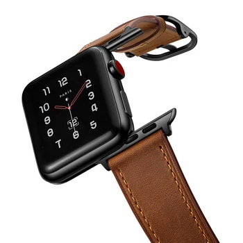 Natūralios Odos dirželis Apple watch band 44mm 40mm 42mm 38mm iwath correa apple watch band 44 mm serija 6/5/4/3/2/1 pulseira