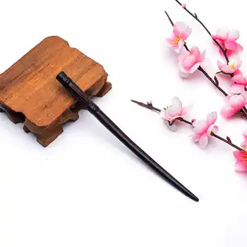 Natūralus juodas santalas plaukų lazdos moterų Kūrybos ilgai bambuko staigius Kinų stiliaus Plaukų aksesuarų, papuošalų 2019 naujas