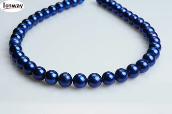 Natūralūs Gėlavandenių Perlų blue 10-11mm turas Papuošalai Priėmimo 15inches 