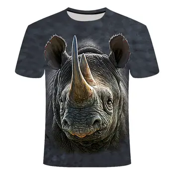 Naujas 3D Gyvūnų T-shirt Vyrai Liūtas Gyvūnų T-shirt Cool juokinga, 3D Spausdinimas, 3D Modelio 