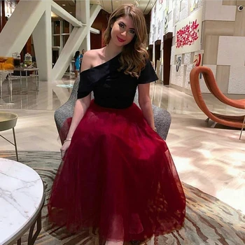 Naujas Atvykimo Juoda Raudona Trumpą vakarinę suknelę 2020 Oficialų suknelė, šaliai, Skraistės soiree abendkleid kada nors gana Prom vakaro suknelės