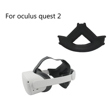 Naujas Black PU Odos atsarginės Dalys, Sumažinti Spaudimą Galvos Dirželio Apsaugos Padas Oculus Quest 2 Elite