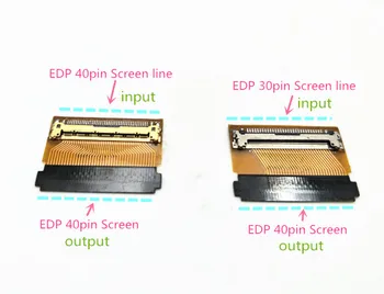 NAUJAS ekranas LED EDP 30pin į 40pin konverteris kabelio adapteris EDP 40pin į 40pin jungtis