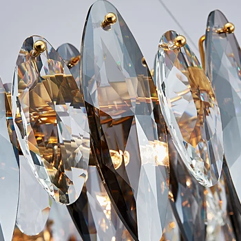 Naujas kambarį kristalų liustra prabanga K9 crystal šviesos šiuolaikinės paprasta dekoratyvinės šviesos diodų (LED) apšvietimo