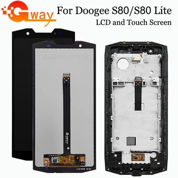 Naujas Originalus Už DOOGEE S80/S80 Lite LCD Ekranas+Touch Ekranas skaitmeninis keitiklis Su Rėmo Surinkimo LCD +Įrankiai Doogee S80 Telefono