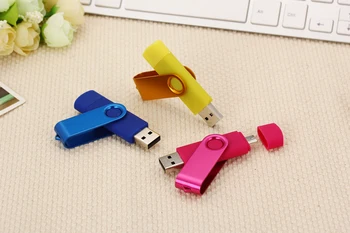 Naujas OTG USB flash drive 16gb 32gb 8gb metalo memory stick pendrive 32 gb, 64 gb, 128 gb pen drive usb 