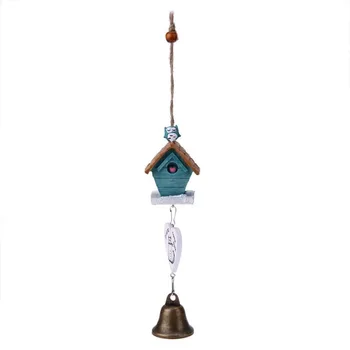 Nedidelis Namas Cute Kačių Vėjo Varpeliais, Dervos Vėjo Varpai Vintage Papuošalai Namuose Kabo Ornamentu Priedai