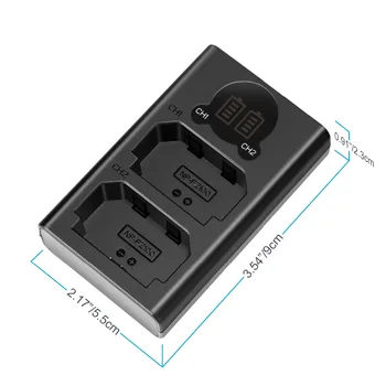 Neewer Dual USB Kroviklis Sony NP-FZ100 Akumuliatorius, Suderinamas su Sony A9 A7III A7RIII Kameros, Skirtos su skystųjų KRISTALŲ Ekranas
