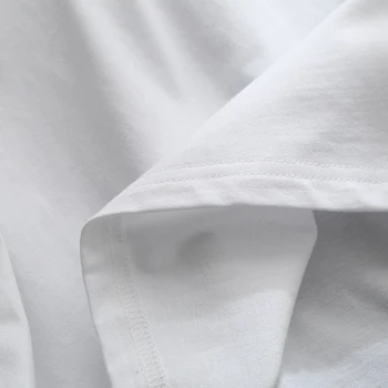 Negabaritinių merginos elegantiškas bomba medvilnės marškinėliai 2020 metų vasaros mados ponios prarasti balti marškinėliai atsitiktinis moterų streetwear viršūnes moterų elegancija