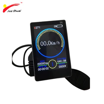 Nemokamas Pristatymas Ebike LCD Ekranas spalvotai 24/36/48V intelligent LCD Ekrane Galima Elektrinis Dviratis dviračio Dalių kontrolė