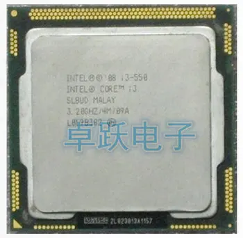 Nemokamas pristatymas Originalus Intel I3 550 CPU Core I3-550 CPU/ 3.2 GHz/ LGA1156 /4 MB/ Dual-Core/Nemokamas Pristatymas scrattered vienetų