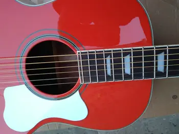 Nemokamas pristatymas pritaikyti gitara profesinės OOO kietojo kūno kaštoninės spalvos gitara, 6 stygų akustinę gitarą