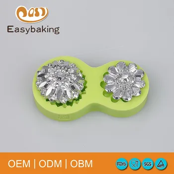 Nemokamas pristatymas produktai 2 ertmės deimantų papuošalai formos silikono tortas pelėsių minkštas tortas dekoravimo įrankiai