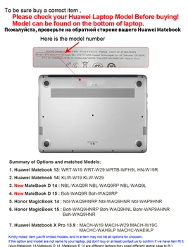 Nešiojamas Atveju Huawei Honor MagicBook 14 Garbę MagicBook 15 Atveju 2020 m. Naujų MateBook D14 D15 MateBook 13 14 X Pro 13.9