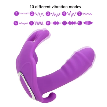 Nešiojami Dildo Belaidis Vibratorius Klitorio Stimuliatorius G Spot Pūlingas Makšties Massager Suaugusiųjų Sekso Žaislai Moterims, Pora Sekso Mašina