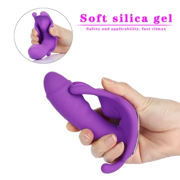 Nešiojami Dildo Belaidis Vibratorius Klitorio Stimuliatorius G Spot Pūlingas Makšties Massager Suaugusiųjų Sekso Žaislai Moterims, Pora Sekso Mašina