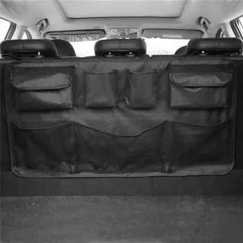 Nešiojamų Juoda Automobilių galinių sėdynių Saugojimo Krepšys Backseat Kabinti Kišenėje Automobilis Automobilio bagažo skyriaus Sėdynė Organizatorius Bakas