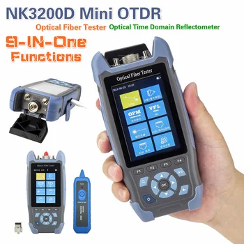 NK3200D Optinio Pluošto Testeris Mini OTDR Optinis laiko domain reflectometer Singlemode 24dB/22dB 64km 9 Funkcijų 1310/1550 FC/UPC